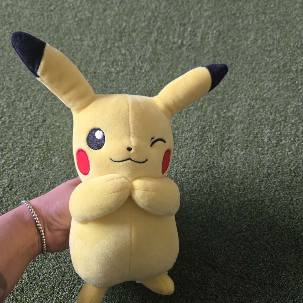 Pokémon Pikachu Winking Plush 9in